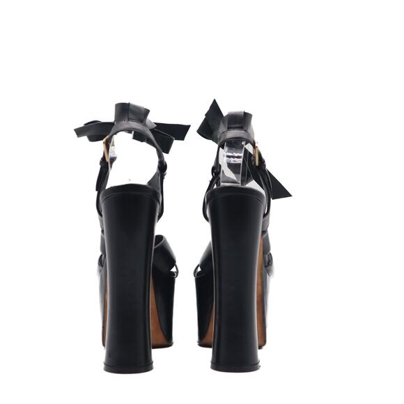 Saint Laurent Platform Strappy Lace Up Sandals Size 35 - Picture 4 of 11